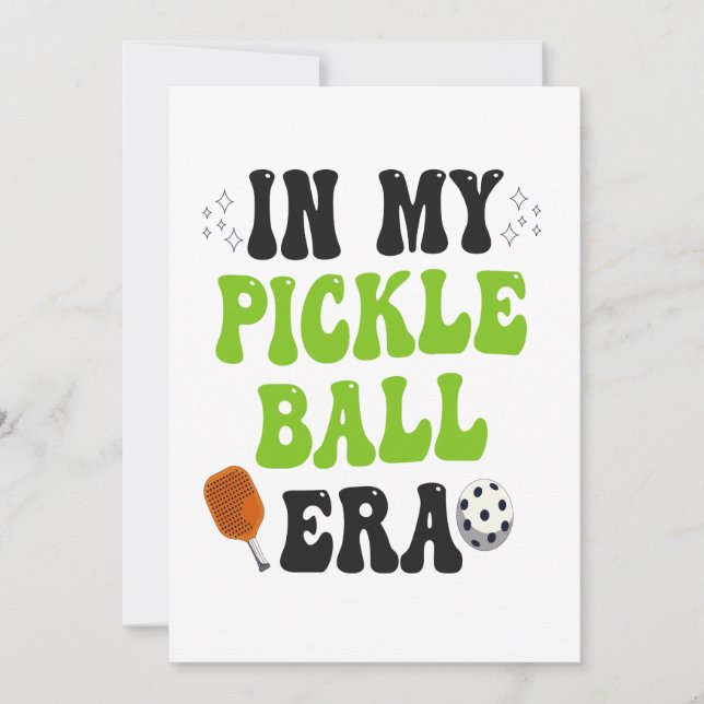 Invitation Dans Mon PickleBall Era drôle Sport Super cadeau (Devant)