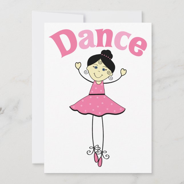 Invitation Danse Ballerina (Devant)