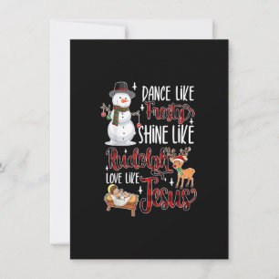 Invitation Danse comme Frosty Brille comme Rudolph Aime comme