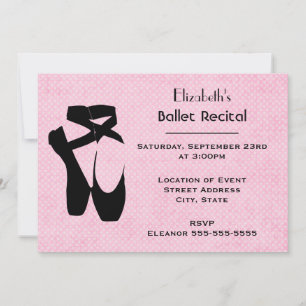 Invitation Danse de ballet Considérant