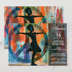 Invitation Danse de la liberté Art de la paix urbaine moder