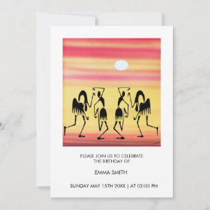 Invitation Danse de pause Abstraite et fantastique