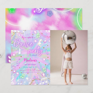 Invitation Danse modifiable Anniversaire Photo