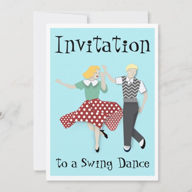 Invitation Danse Swing (Devant)