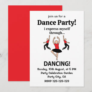 Invitation Danser Je Me Express En Dansant