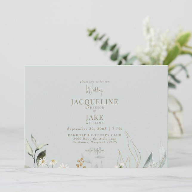 Invitation Danses Mariage de taille légère (Debout devant)