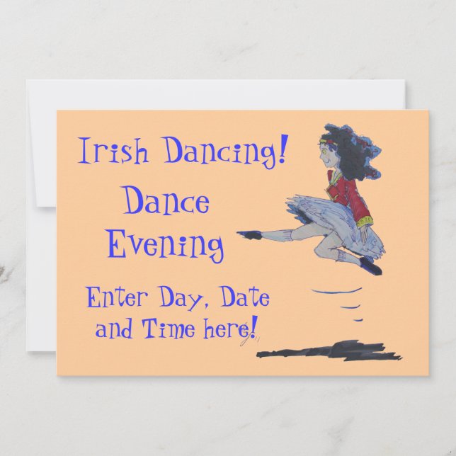 Invitation Danses traditionnelles irlandaises (Devant)