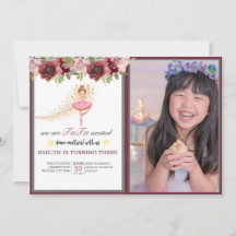 Danseur Ballerina| Ballet Floral Rose Anniversaire