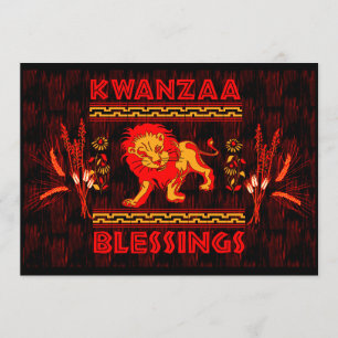 Invitation Danseur de Kwanzaa