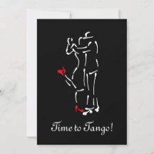 Danseurs de tango (Chaussures rouges) avec texte p