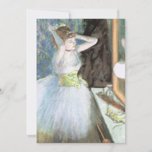 Invitation Danseuse dans sa loge par Edgar Degas