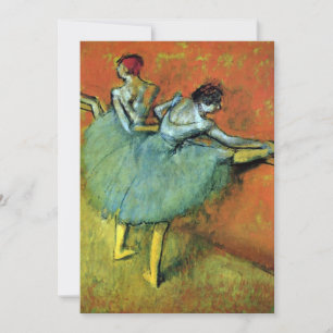Invitation Danseuses au bar par Edgar Degas, Ballet Vintage