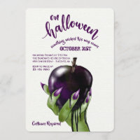 Invitation d'Apple Halloween de poison