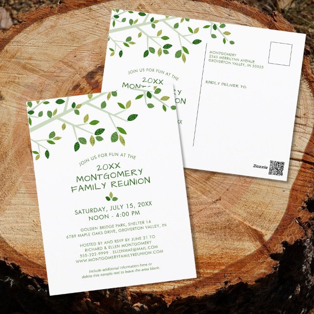 Invitation d'arbre de réunion familiale moderne (Créateur téléchargé)