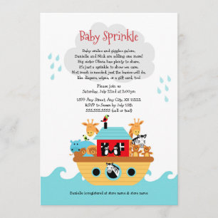 Invitation d'arche de Noah, baby shower