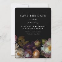 Dark and Moody Gothic Dark Floral Black Sauvez