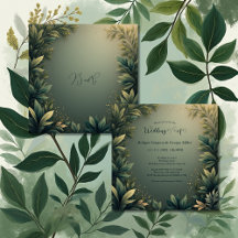 dark green elegant nature wedding