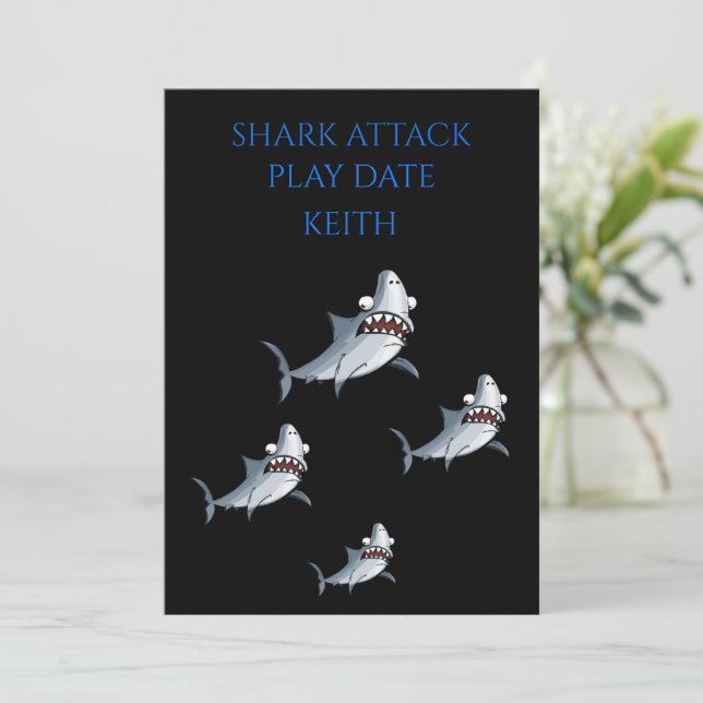 INVITATION DATE DE JEU DE "SHARK ATTACK" (Debout devant)