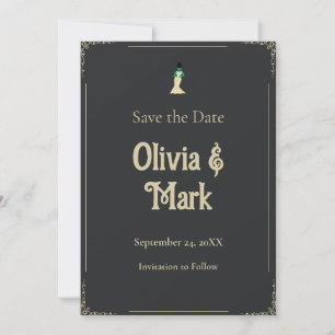 Invitation Date de mariage de la mariée de Frankenstein   Got
