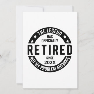 Invitation Date Personnalisée La Légende A Officiellement Ret