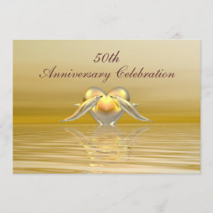 Invitation Dauphins et Coeur du Golden Anniversaire