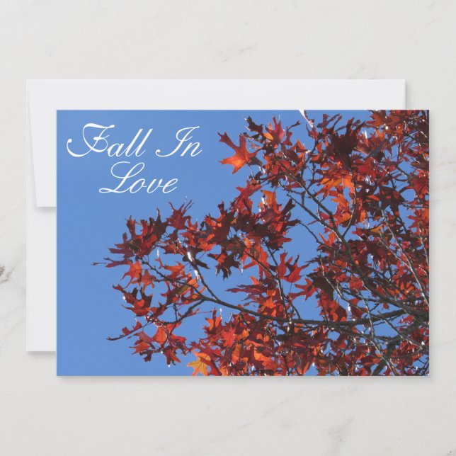 Invitation d'automne personnalisable (Devant)