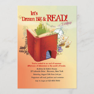 Invitation d'aventure de lecture