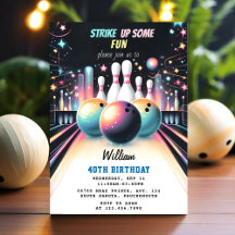 Day Neon Boy Kids Team Event Bowling 21st Birthday