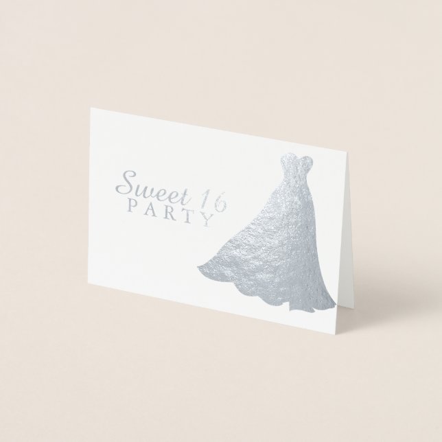 Invitation de 16 fêtes de robe de gobelets en arge (Devant)
