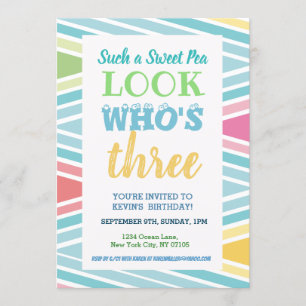 Invitation de 3e anniversaire