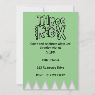 Invitation de 3ème anniversaire - invitation de di