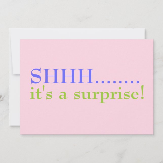 Invitation de 50e anniversaire de Pink Surprise (Dos)
