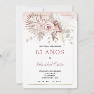 Invitation de 65 Ans Femme