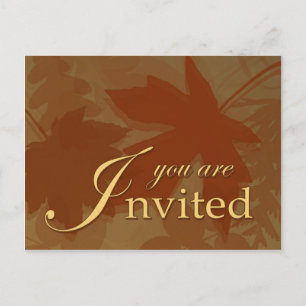 Invitation de automne - Carte postale