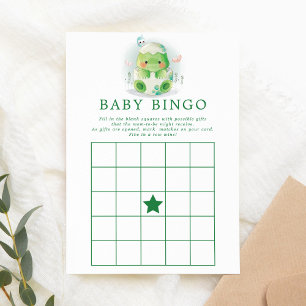 Invitation de baby bingo à l'aquarelle d'œuf de di