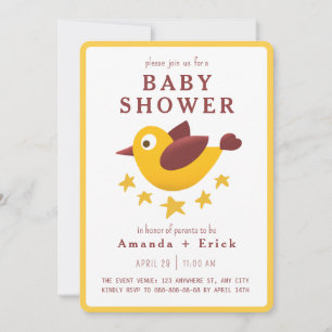 Invitation de Baby Shower Adorable