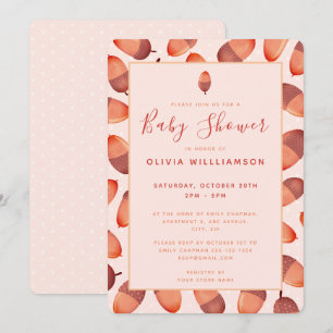 Invitation de Baby shower Automne Automne Hors Aco