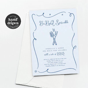 Invitation de Baby Shower BBQ BaByQ Sprinkle pour