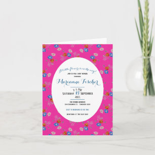 Invitation de Baby Shower botanique grandmillennia