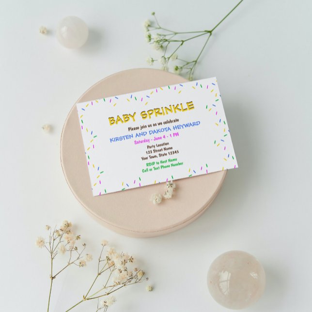 Invitation de Baby shower d'arrosage (Créateur téléchargé)