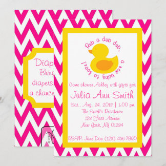 invitation de baby shower de Bande de