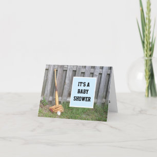 Invitation de baby shower de base-ball