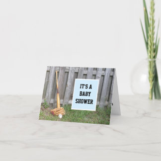 Invitation de baby shower de base-ball
