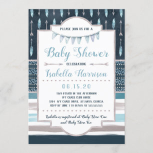 Invitation de baby shower de Boho