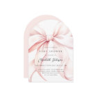 Invitation de Baby shower de boue rose moderne