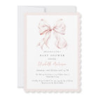 Invitation de Baby shower de Bow rose