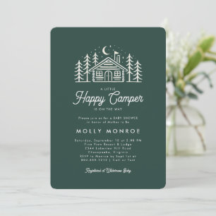Invitation de Baby shower de Camper Little Happy