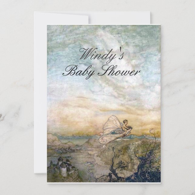 Invitation de Baby shower de farine (Devant)