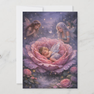 Invitation de Baby Shower de Fée Magique