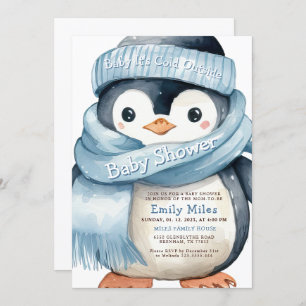 Invitation de Baby shower de garçon d'hiver de Pen